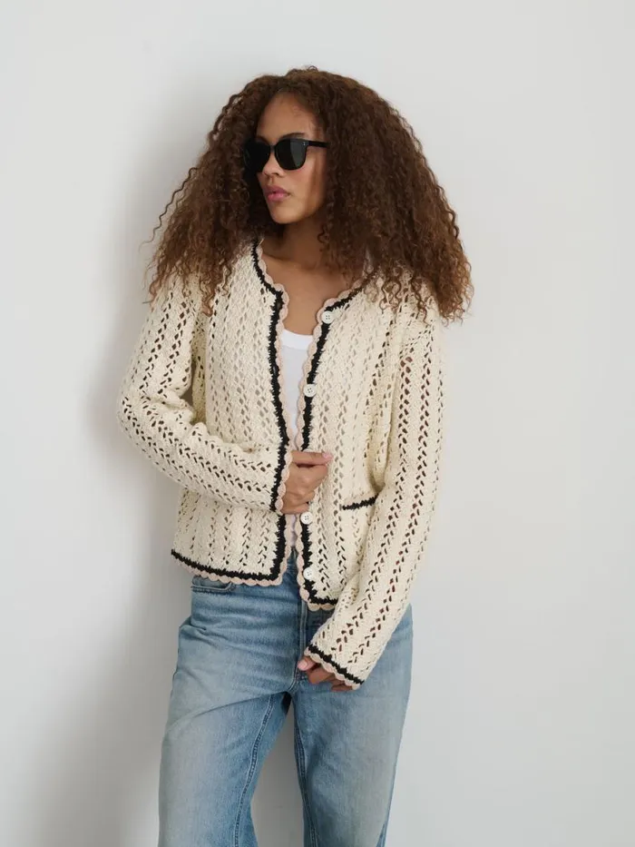 Alex Mill Ella HandCrochet Cardigan Women Sweaters