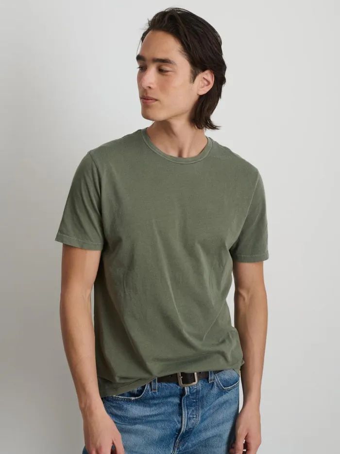 Alex Mill Lightweight Mercer Tee Olive Men Tees Polos