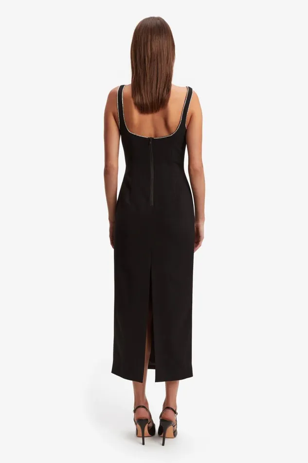 Bardot Party Dresses Women Brooklyn Diamonte Midi Dress In Black Black Bardot Party Dresses Women Brooklyn Diamonte Midi Dress In Black Black