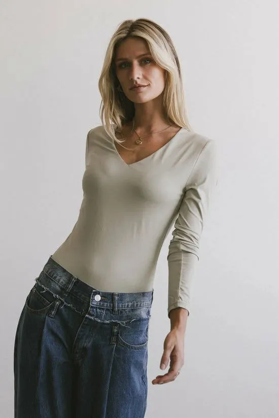Bohme Iris Basic Top In Sage Sage Women Tees and Tanks