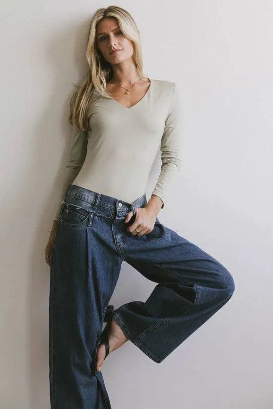 Bohme Iris Basic Top In Sage Sage Women Tees and Tanks