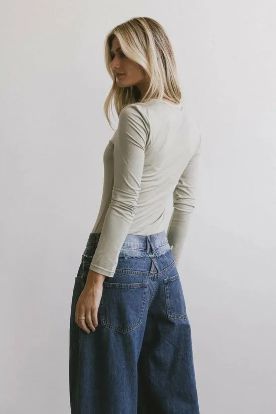 Bohme Iris Basic Top In Sage Sage Women Tees and Tanks