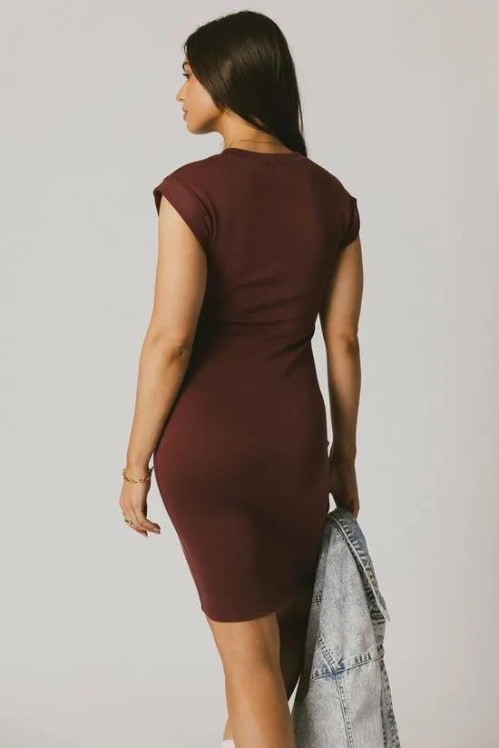 Bohme Lauren Tee Shirt Mini Dress In Berry Berry Women Dresses