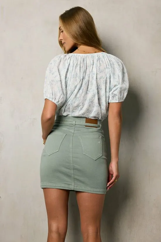 Bohme Peni Floral Blouse In Blue Blue Women Blouses