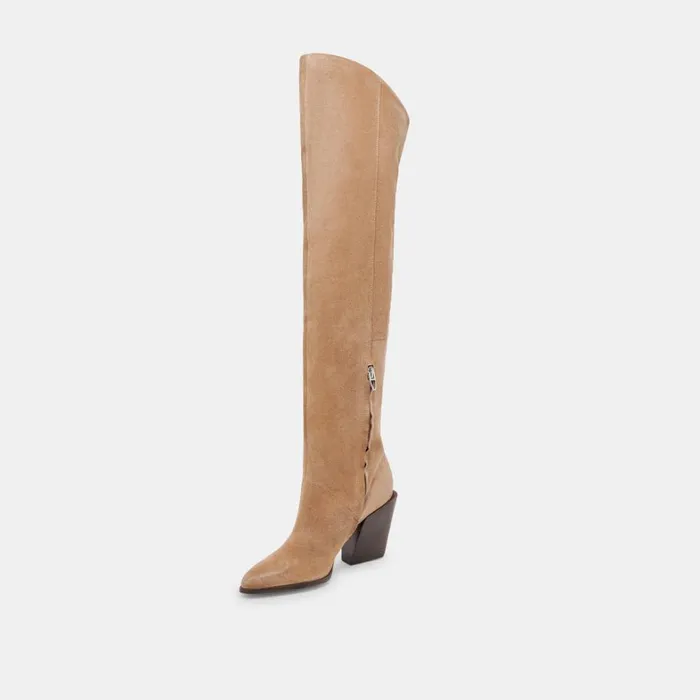 Boots and Booties Women Dolce Vita Lupin Boots Mushroom Suede