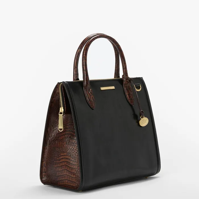 Brahmin Satchels Caroline Black Tuscan 8211 Women Brahmin Satchels Caroline Black Tuscan 8211 Women