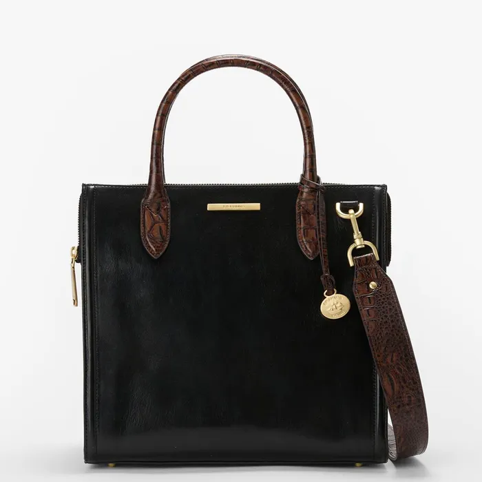 Brahmin Satchels Caroline Black Tuscan 8211 Women Brahmin Satchels Caroline Black Tuscan 8211 Women
