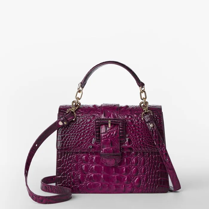 Brahmin Satchels Small Hallie Sugar Plum Melbourne 8211 Women