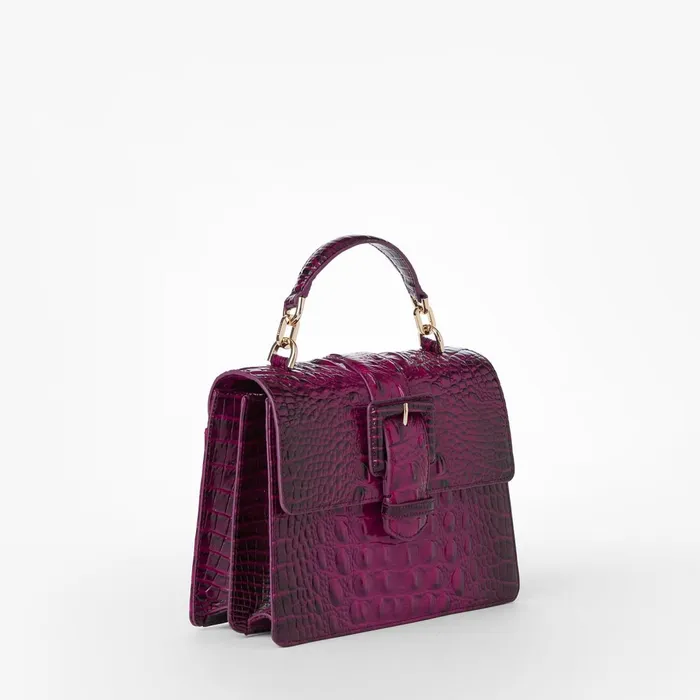 Brahmin Satchels Small Hallie Sugar Plum Melbourne 8211 Women Brahmin Satchels Small Hallie Sugar Plum Melbourne 8211 Women
