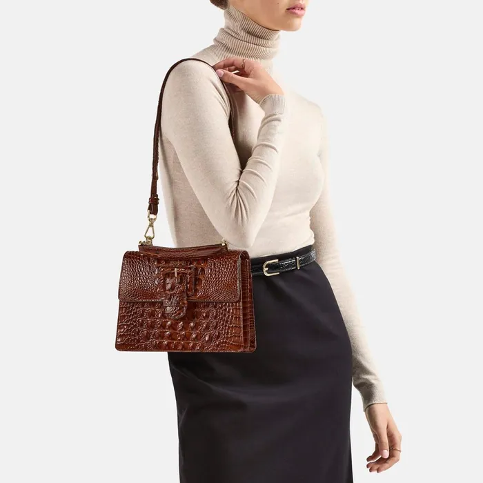 Brahmin Satchels Small Hallie Sugar Plum Melbourne 8211 Women Brahmin Satchels Small Hallie Sugar Plum Melbourne 8211 Women