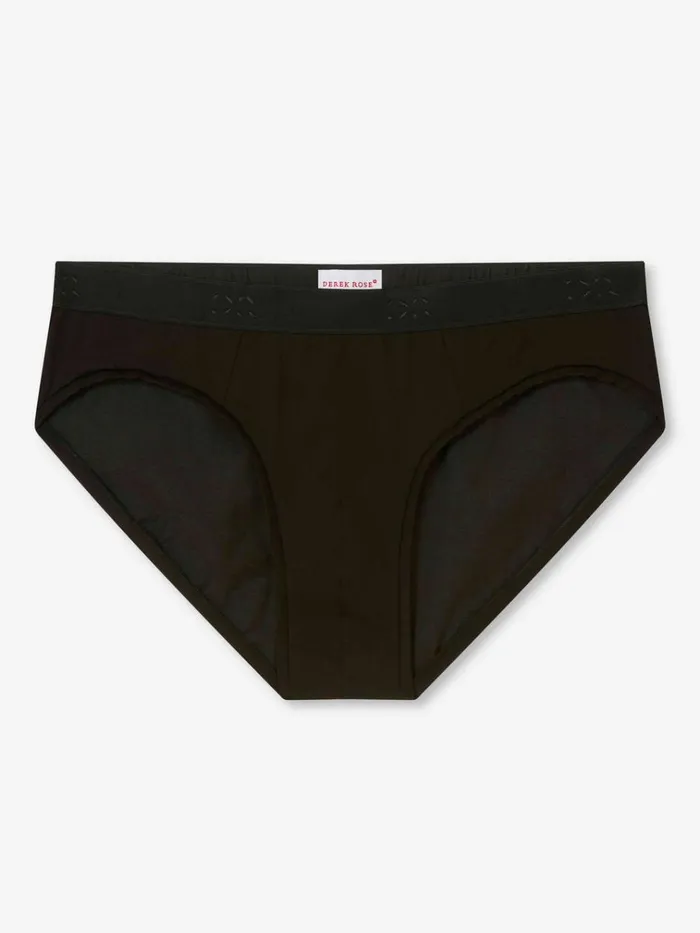 Briefs Men Derek Rose Briefs Jack Pima Cotton Stretch Black