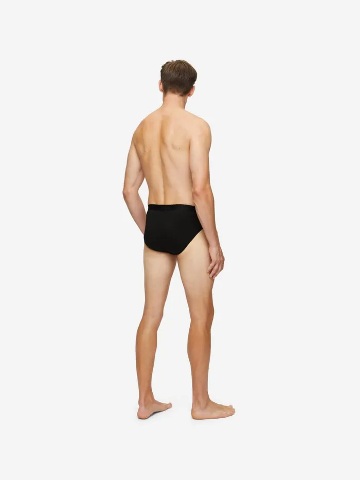 Briefs Men Derek Rose Briefs Jack Pima Cotton Stretch Black