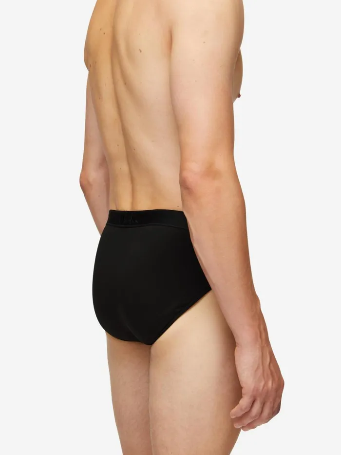 Briefs Men Derek Rose Briefs Jack Pima Cotton Stretch Black
