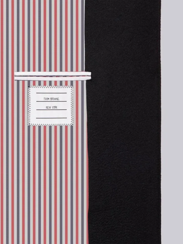 Cashmere Zibeline Elongated Sack Overcoat Black Women Thom Browne Outerwear