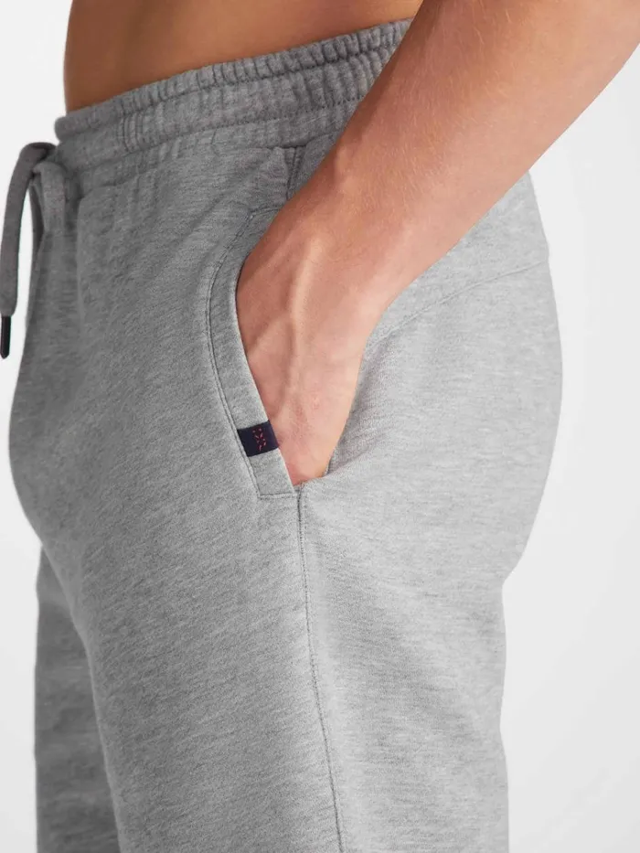 Casual Shorts Men Derek Rose Sweat Shorts Quinn Cotton Modal Silver