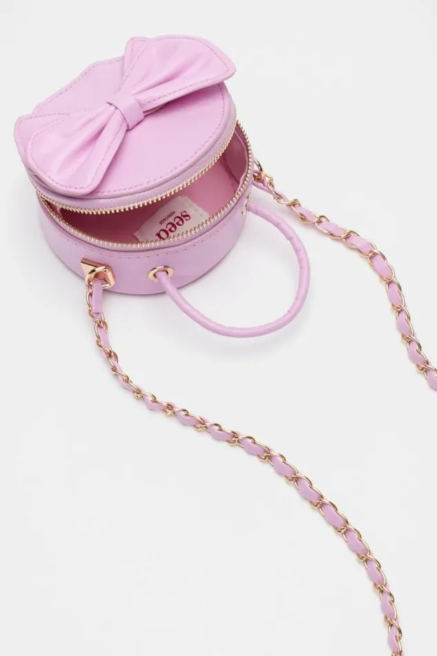Child Bags Seed Heritage Mini Bow Cross Body Fairy Floss