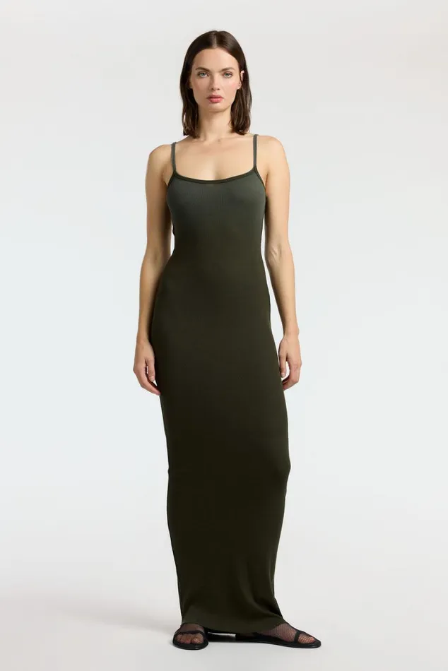 COTTON CITIZEN Verona Spaghetti Maxi Dress Alpine Cast Women Dresses Skirts COTTON CITIZEN Verona Spaghetti Maxi Dress Alpine Cast Women Dresses Skirts
