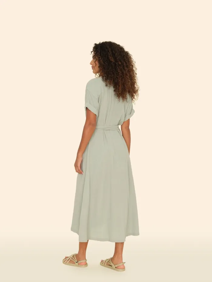 Dresses XRENA Women Aqua Grey Cate Dress Dresses XRENA Women Aqua Grey Cate Dress