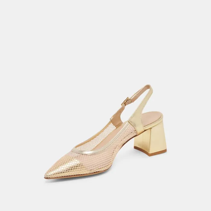 Flats and Loafers Women Dolce Vita Blondi Heels Blush Multi Mesh