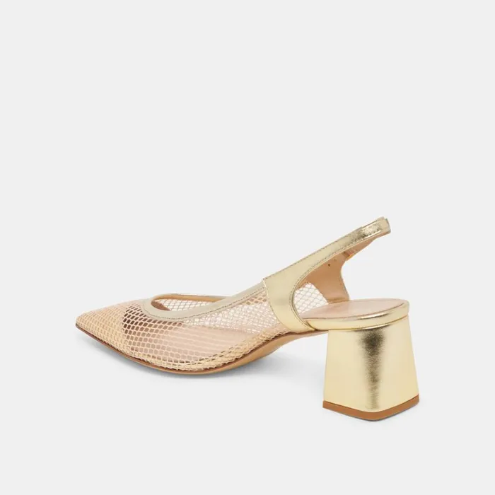 Flats and Loafers Women Dolce Vita Blondi Heels Blush Multi Mesh