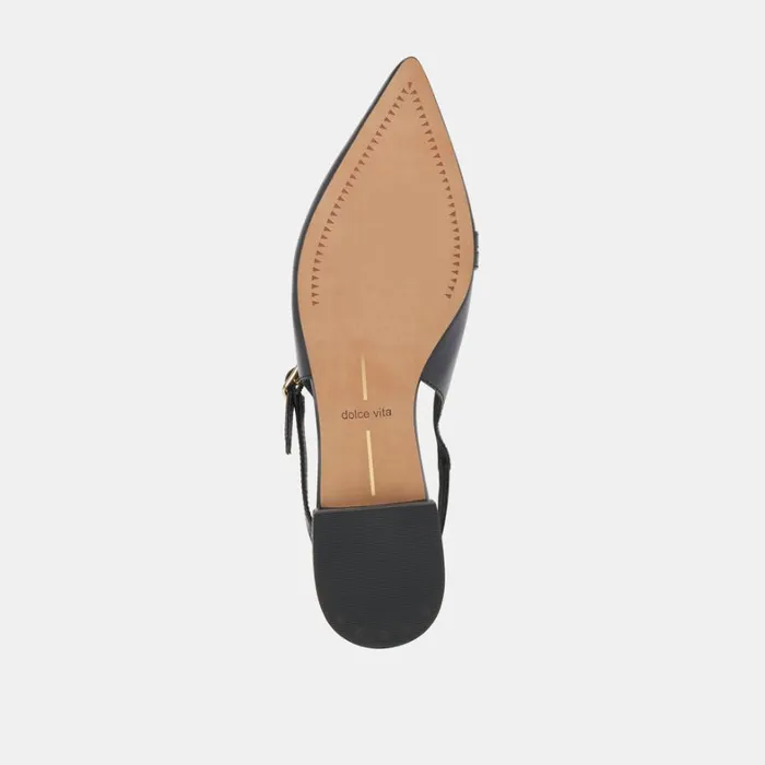 Flats and Loafers Women Dolce Vita Pamla Flats Black Crinkle Patent