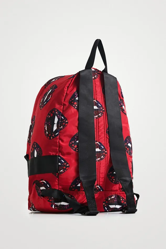 Foldable Lips Backpack Women Desigual Backpacks