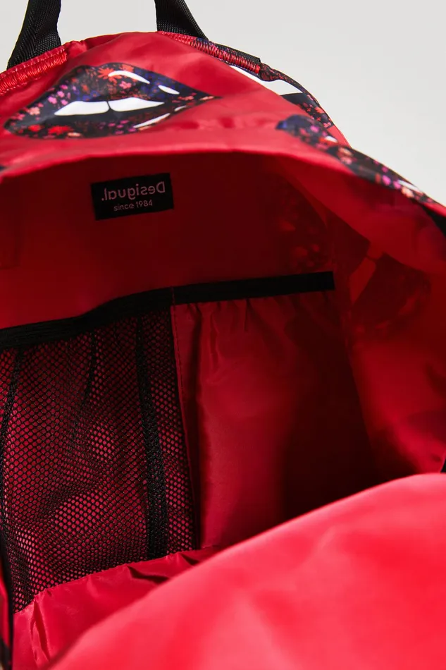 Foldable Lips Backpack Women Desigual Backpacks