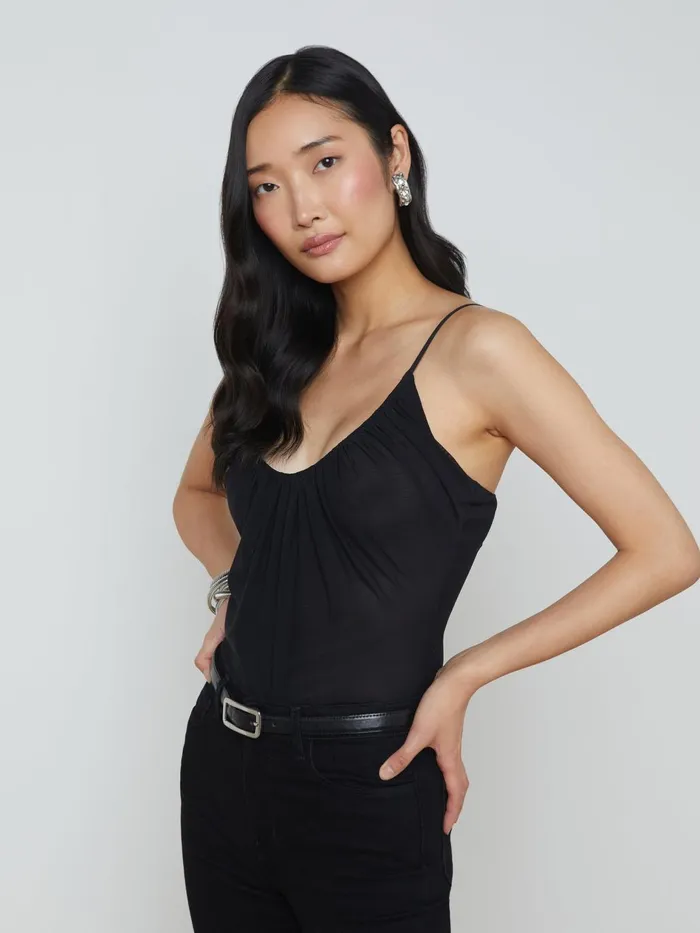 Gelina Bodysuit Black Women L039Agence Camisoles and Tanks Gelina Bodysuit Black Women L039Agence Camisoles and Tanks