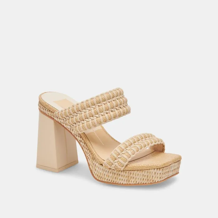 Heels Women Dolce Vita Alfred Heels Lt Natural Raffia