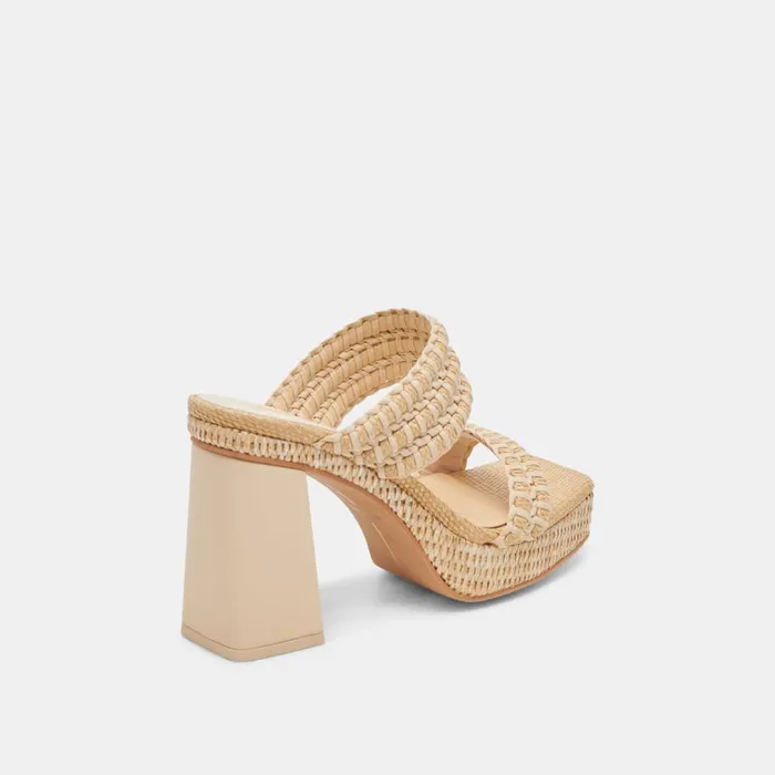 Heels Women Dolce Vita Alfred Heels Lt Natural Raffia