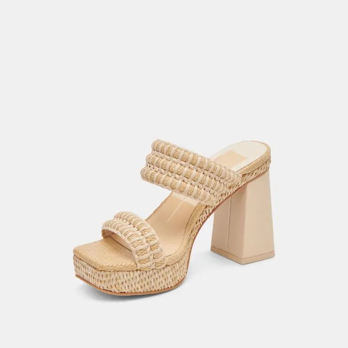 Heels Women Dolce Vita Alfred Heels Lt Natural Raffia