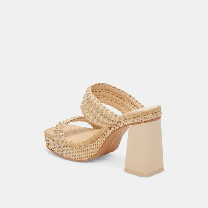 Heels Women Dolce Vita Alfred Heels Lt Natural Raffia