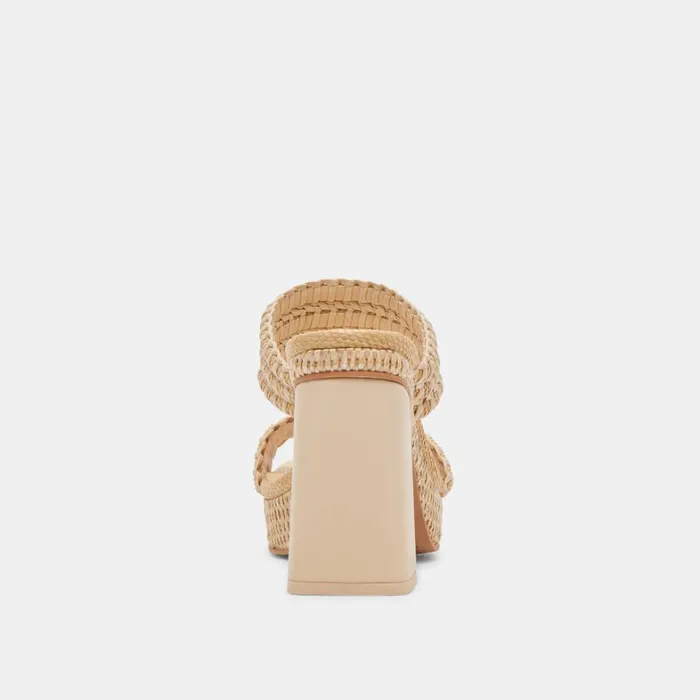 Heels Women Dolce Vita Alfred Heels Lt Natural Raffia