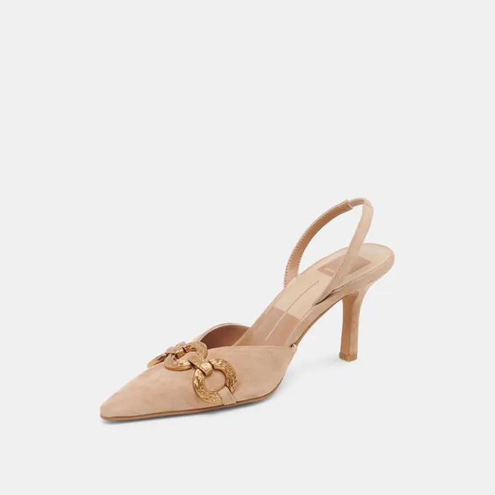 Heels Women Dolce Vita Haylee Heels Camel Suede