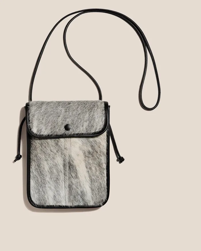 Hereu TERRA CALF HAIR 8211 SquareFlat Crossbody Bag WomenMen Crossbody Bags