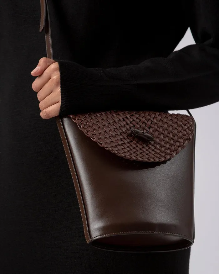 Hereu TOMIRA 8211 Braided Flap Crossbody Bag Women Crossbody Bags