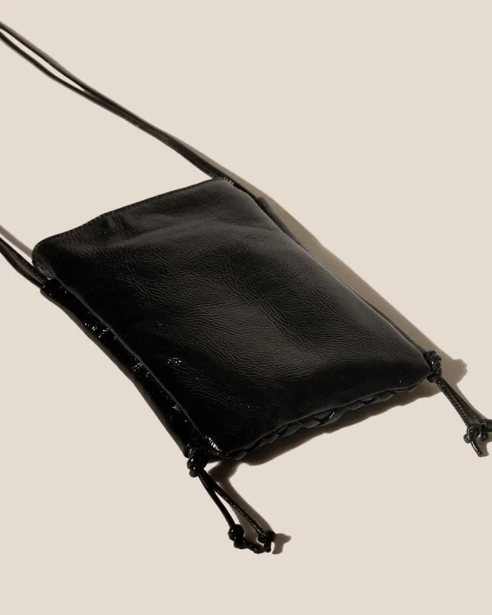 Hereu TRENA MINI CRINKLED GLOSSY 8211 Flat Square Crossbody Bag MenWomen Crossbody Bags