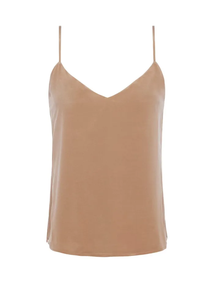 Jane Silk Camisole Dark Cappuccino Women L039Agence Camisoles and Tanks Jane Silk Camisole Dark Cappuccino Women L039Agence Camisoles and Tanks