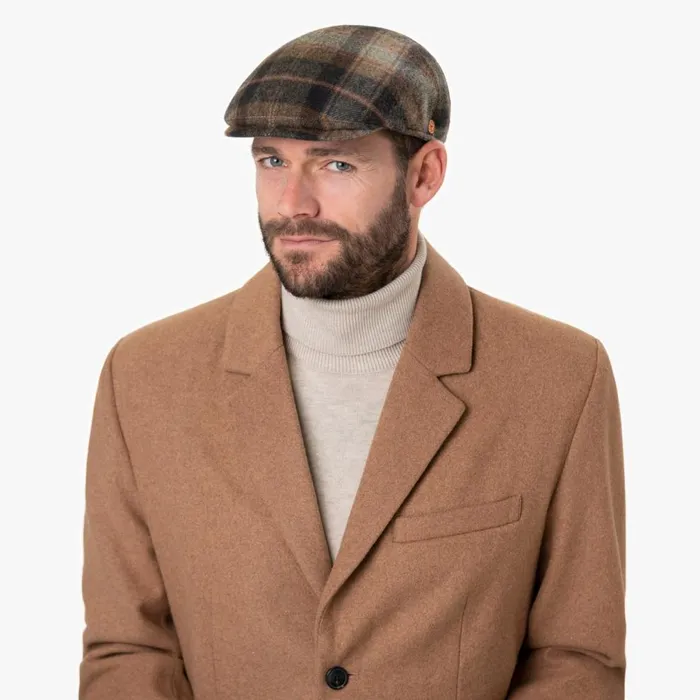 Men Sidney Plus British Lambswool Flat Cap Blue Mayser Flat Caps Men Sidney Plus British Lambswool Flat Cap Blue Mayser Flat Caps