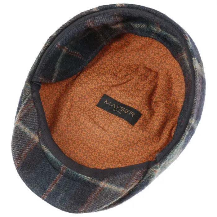 Men Sidney Plus British Lambswool Flat Cap Blue Mayser Flat Caps Men Sidney Plus British Lambswool Flat Cap Blue Mayser Flat Caps