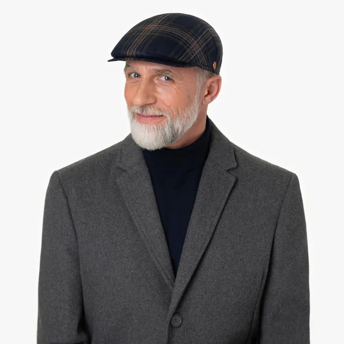 Men Simon Plus Flat Cap With Ear Flaps Dark Blue Mayser Flat Caps Men Simon Plus Flat Cap With Ear Flaps Dark Blue Mayser Flat Caps