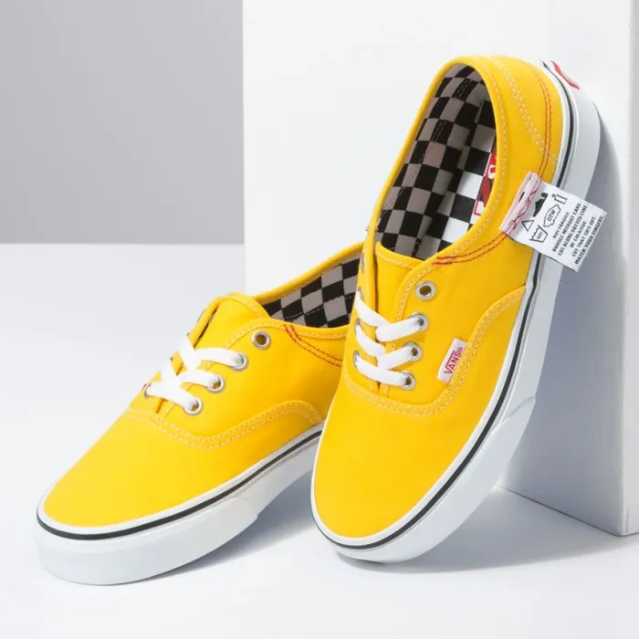 MenWomen DIY Authentic HC Lemon ChromeTrue White Classics Shoes Vans MenWomen DIY Authentic HC Lemon ChromeTrue White Classics Shoes Vans