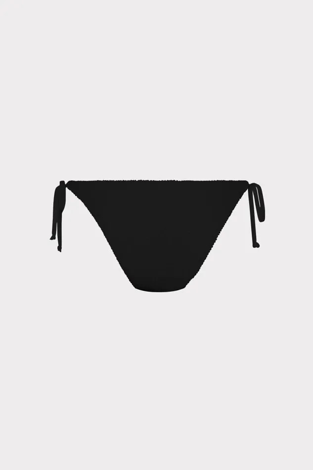 Milly Swim and Coverups Women Textured Bikini Bottom Black Milly Swim and Coverups Women Textured Bikini Bottom Black