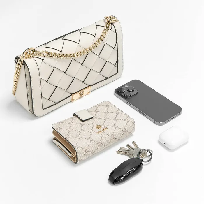 Mylah Woven Flap Chain Convertible Crossbody Mylah Woven Flap Chain Convertible Crossbody