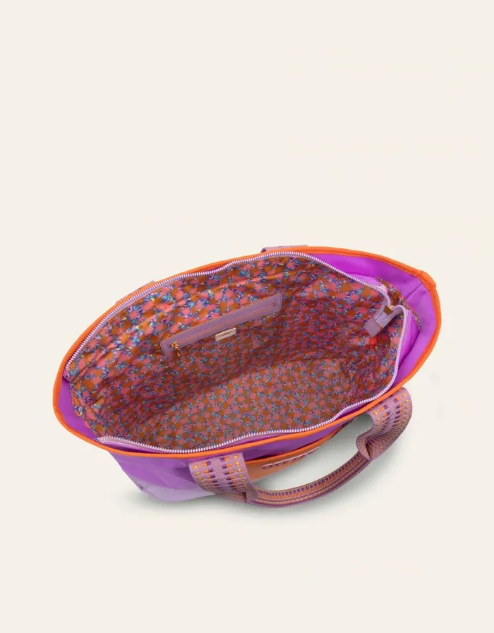 Oilily Shoppers Bags Sharon Shopper Color Block Tonalpurple Cactus Oilily Shoppers Bags Sharon Shopper Color Block Tonalpurple Cactus