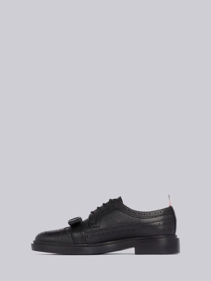 Pebbled Bow Detailing Brogue Black Women Thom Browne Brogues and Loafers Pebbled Bow Detailing Brogue Black Women Thom Browne Brogues and Loafers