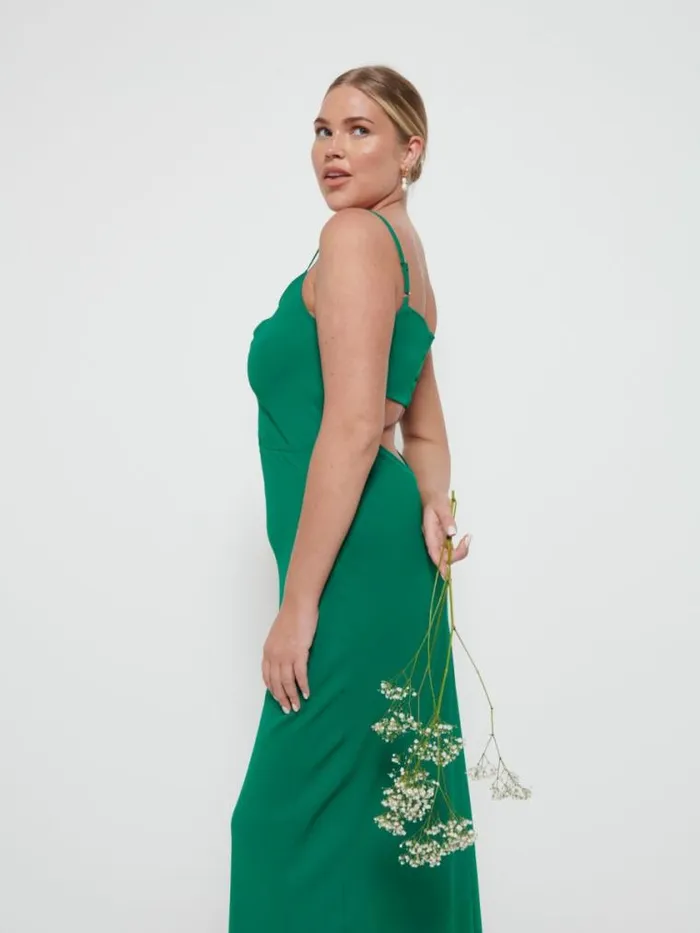 Pretty Lavish Chiffon Bridesmaid Dresses Keisha Chiffon Maxi Bridesmaid Dress Emerald 8211 Women