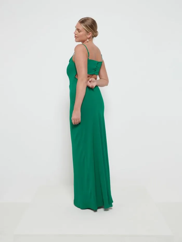 Pretty Lavish Chiffon Bridesmaid Dresses Keisha Chiffon Maxi Bridesmaid Dress Emerald 8211 Women