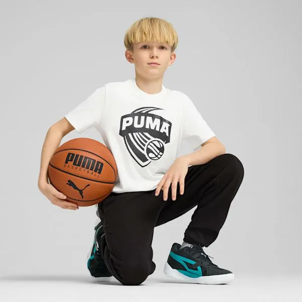 Puma Kids Posterize Basketball Big 039 Tee I Puma White 8211 Kids