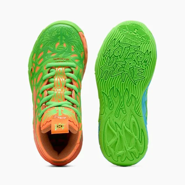 Puma Kids PUMA X LAMELO BALL X TMNT MB04 Leonardo and Michelangelo Little 039 Sneakers Fluro Green Pesorange Glowbright Aqua 8211 Kids Puma Kids PUMA X LAMELO BALL X TMNT MB04 Leonardo and Michelangelo Little 039 Sneakers Fluro Green Pesorange Glowbright Aqua 8211 Kids